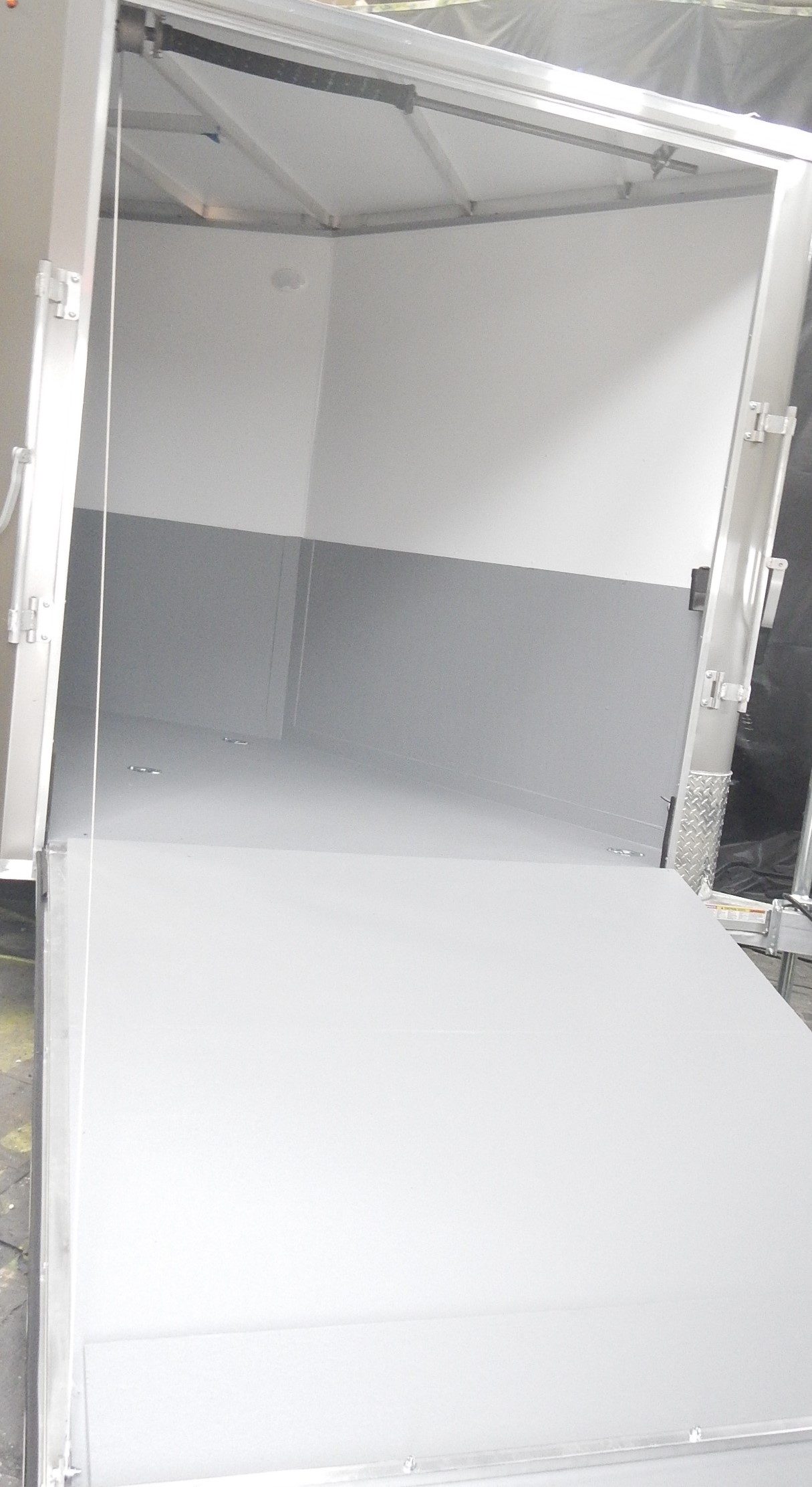 Camper after a completed leak repair and waterproofing job